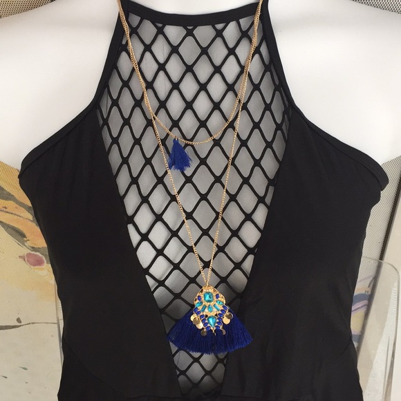 Plus Size Lattice See Through Cutwork One Piece - Picture 4 of 8